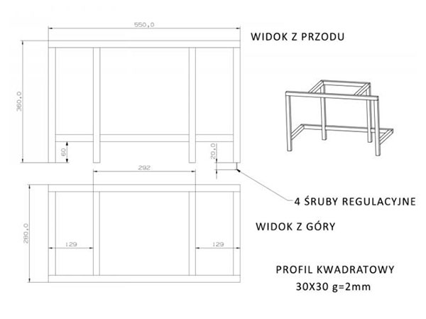 Подставка под каминные топки W16-W17 Подставка под каминные топки W16-W17
