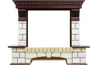 Портал Royal Flame Pierre Luxe угловой - Темный дуб / Белый (Высота 1045мм) Портал Royal Flame Pierre Luxe угловой - Темный дуб / Белый (Высота 1045мм)