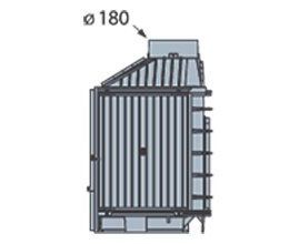 Топка LCI 007 GFL, стекло слева (LISEO CASTIRON)