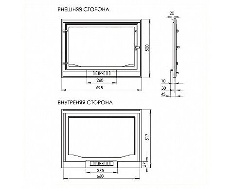 Дверка каминная LK 302 Дверка каминная LK 302