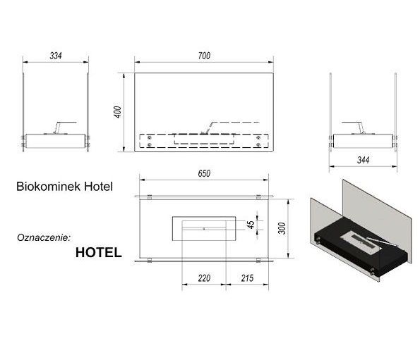 Биокамин Kratki HOTEL белый TUV