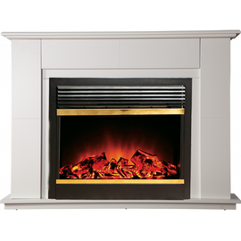 Камин InterFlame Blanc (Бланк) белый с JUPITER 26 GLS BR Камин InterFlame Blanc (Бланк) белый с JUPITER 26 GLS BR
