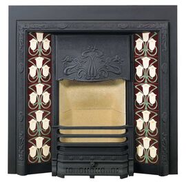Топка STOVAX Art Nouveau Tiled Fireplace Топка STOVAX Art Nouveau Tiled Fireplace