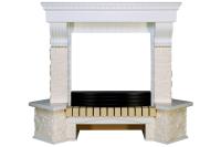 Портал Royal Flame Pierre Luxe угловой - Белый / Сланец белый Портал Royal Flame Pierre Luxe угловой - Белый / Сланец белый