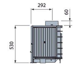 Топка LCI 007 GFR Flat top, стекло справа (LISEO CASTIRON)