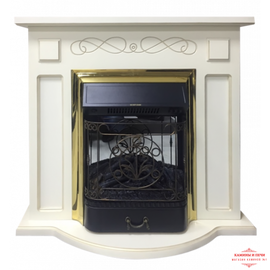 Камин InterFlame Aspen (Аспен) с MAJESTIC GLS BR бежевый с патиной Камин InterFlame Aspen (Аспен) с MAJESTIC GLS BR бежевый с патиной