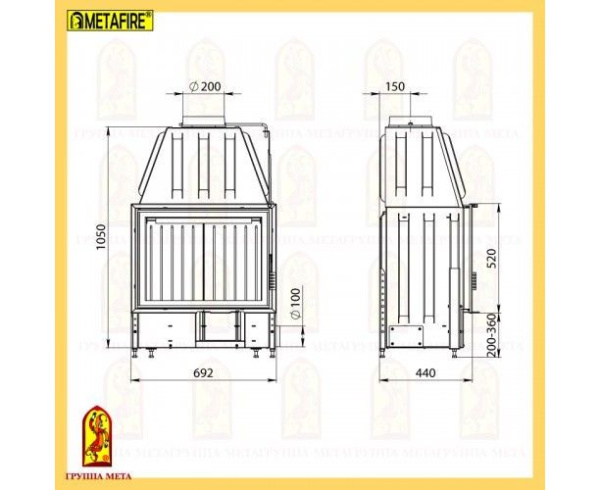 Топка Мета Рона 714Ш Топка Мета Рона 714Ш
