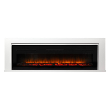 Камин Simple Long белый с очагом Electrolux Infinity EFP/P-1600ULS