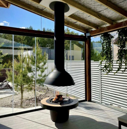 Камин островной SPHERE