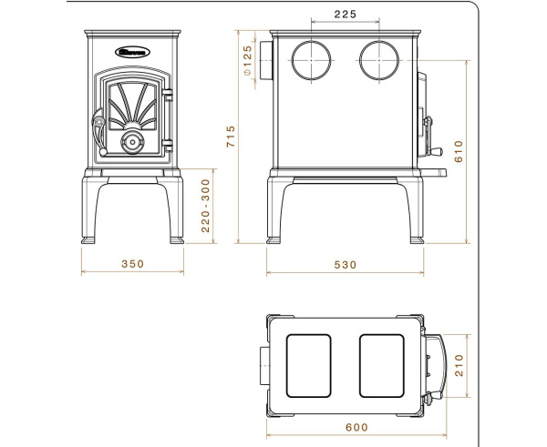 Печь Dovre 40CBS Печь Dovre 40CBS