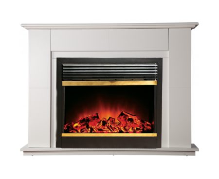 Камин InterFlame Blanc (Бланк) белый с JUPITER 26 GLS BR