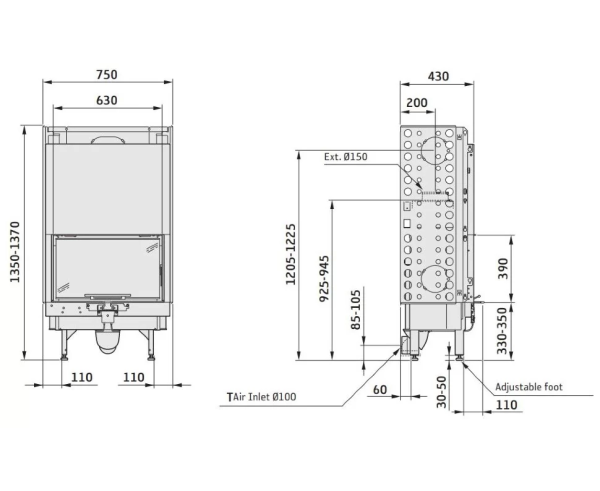Топка Contura i30 Топка Contura i30