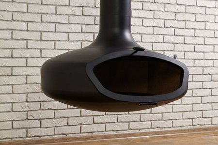 Камин Fireplace 31 подвесной со стеклом D1000