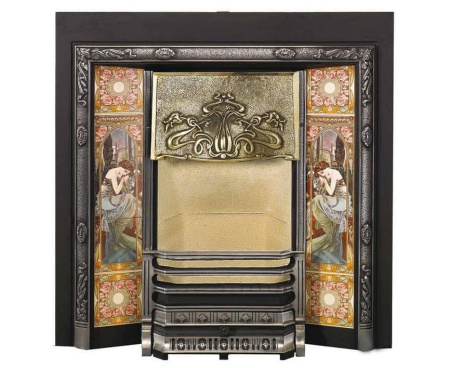 Топка STOVAX Art Nouveau Tiled Fireplace