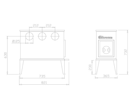 Печь Dovre 300CB