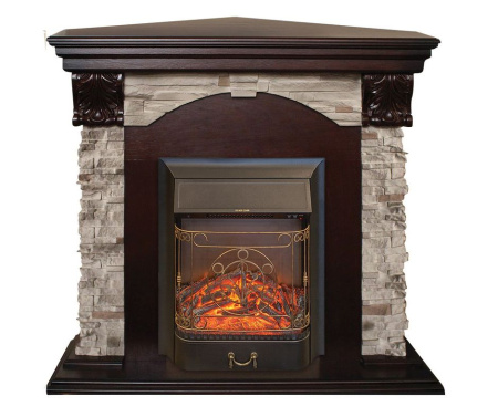 Камин RealFlame Dublin Rock Corner AO с Majestic LUX BL S