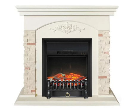 Камин RealFlame NEAPOLIS WT с Fobos Lux Black