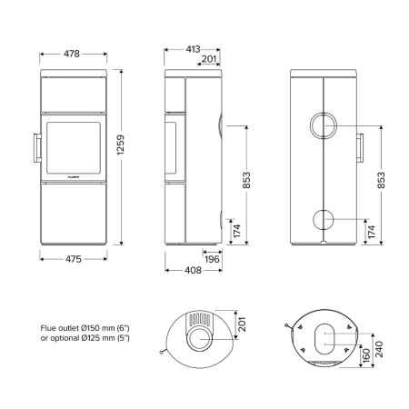 Печь HWAM 3130с