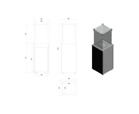 Газовый нагреватель Kratki PATIO/M/G31/37MBAR/CZ