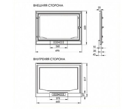 Дверка каминная LK 302