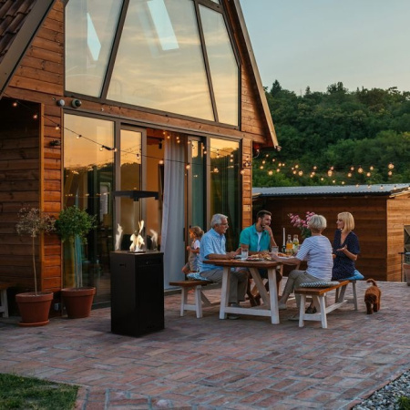 Газовый нагреватель Kratki PATIO/LIGHT, сталь, черный