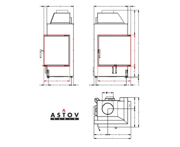 Топка Астов (Astov) П2С 600 Топка Астов (Astov) П2С 600