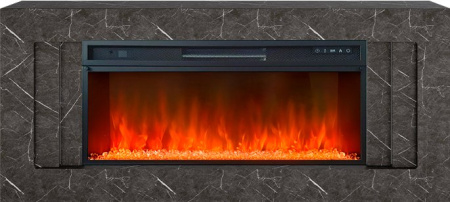Каминокомплект Line 42 SFT Stone Touch (Разборный) - Серый мрамор с очагом Vision 42 LED