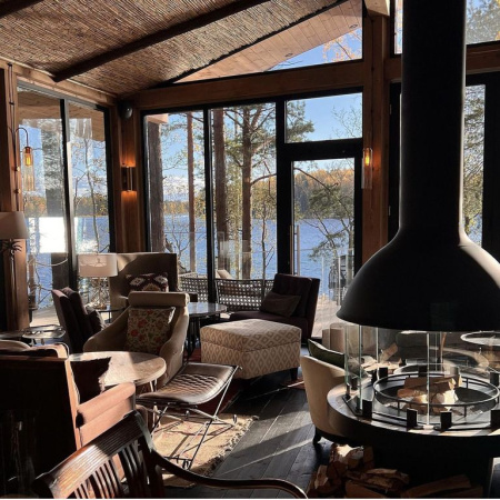 Камин островной SPHERE