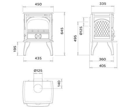 Печь Dovre 250CBS