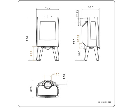 Печь Dovre Sense103/E8