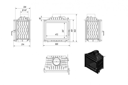 Топка Kratki ANTEK/150