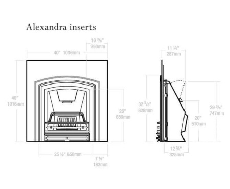 Топка STOVAX Alexandra Insert