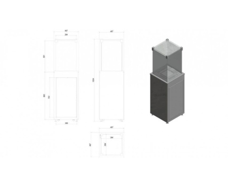 Газовый нагреватель Kratki PATIO/G31/37MBAR/S