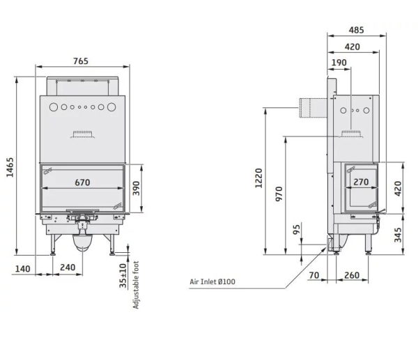 Топка Contura i40 Топка Contura i40