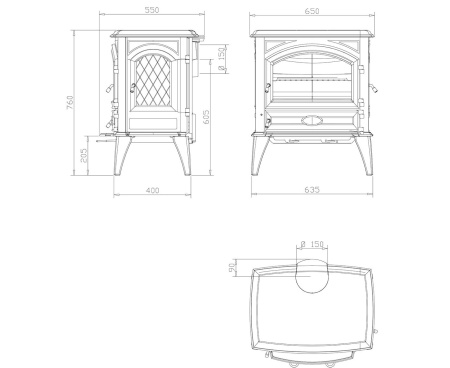 Печь Dovre 640CB